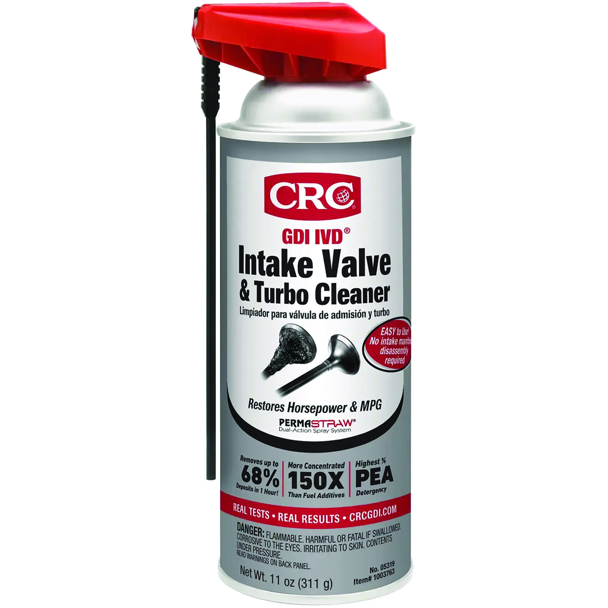 CRC Industries GDI IVD Intake Valve & Turbo Cleaner — 11 Oz., Amber, Model# CRC05319